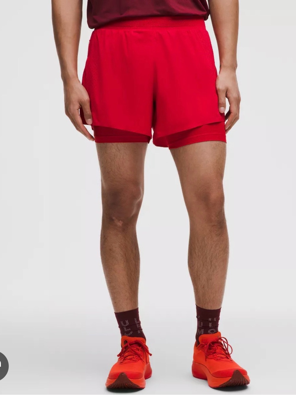 Lululemon Men’s  Perforated Running Short 5” Lined Large